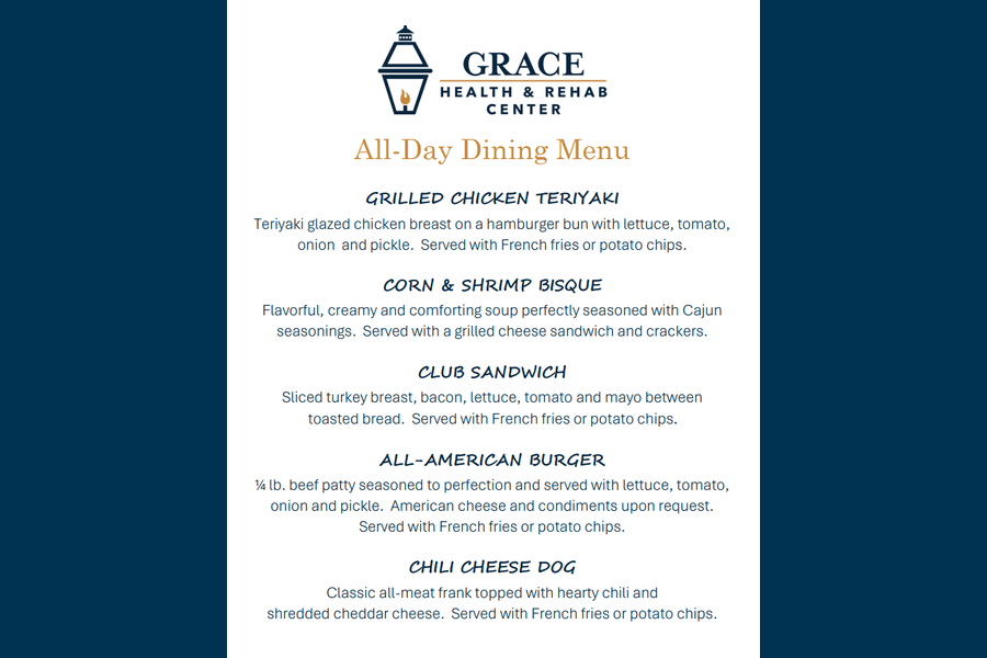 February All-Day Dining Menu