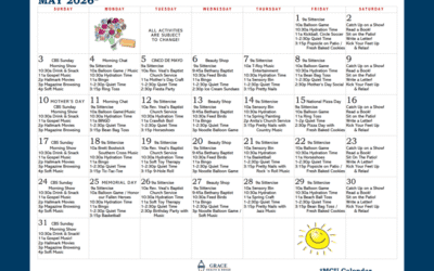 May MCU Activity Calendar