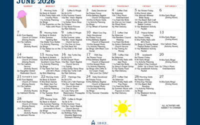 June Activity Calendar