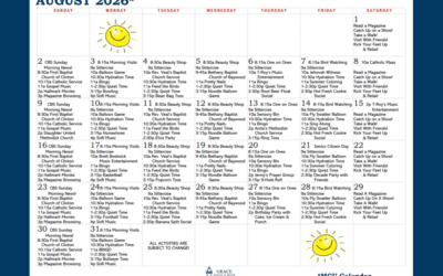 August MCU Activity Calendar