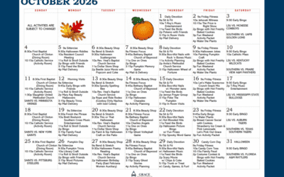 October Activity Calendar